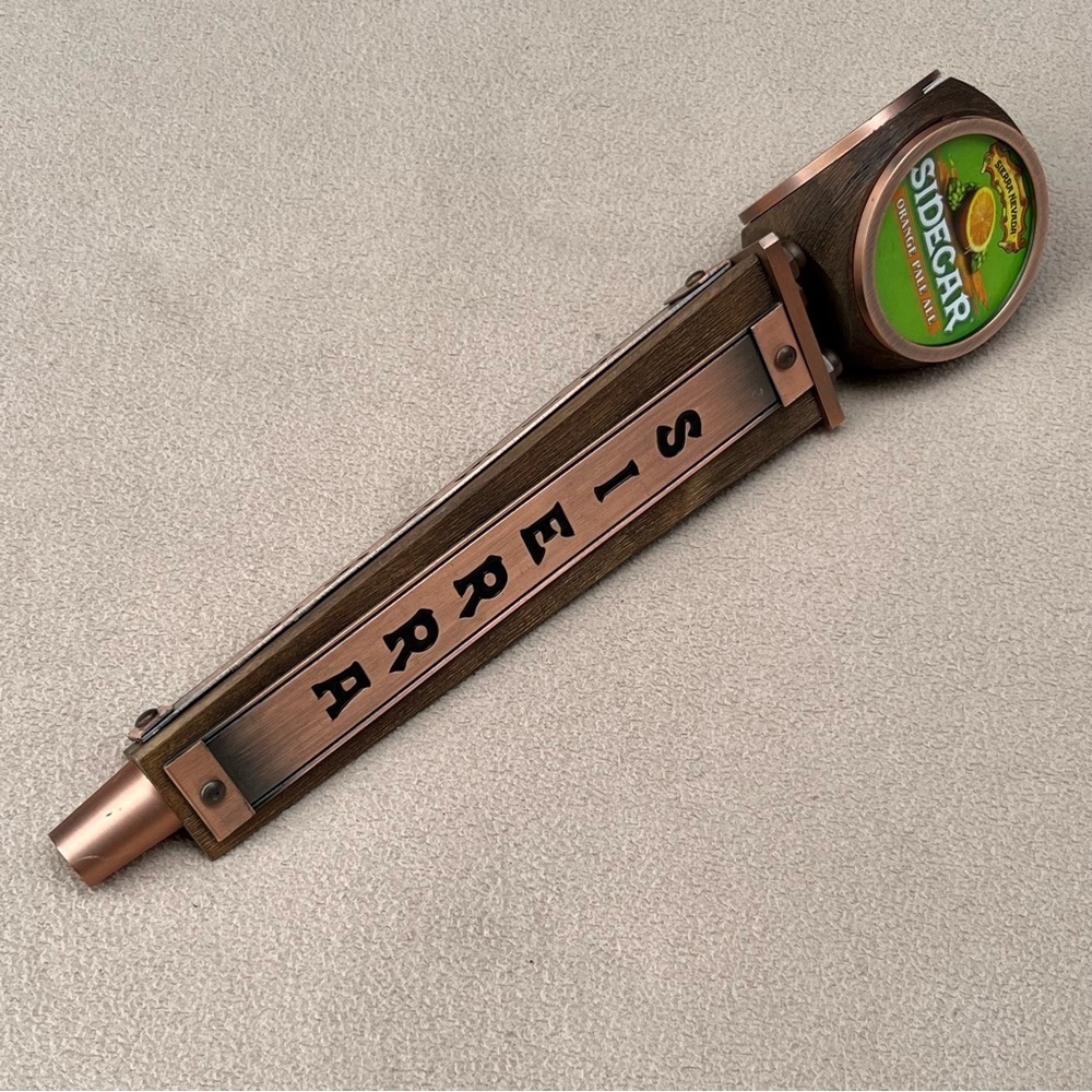 Sierra Nevada Sidecar Orange Pale Ale Beer Tap Handle-Copper & Wood-Kegerator